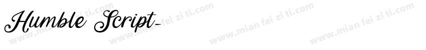 Humble Script字体转换